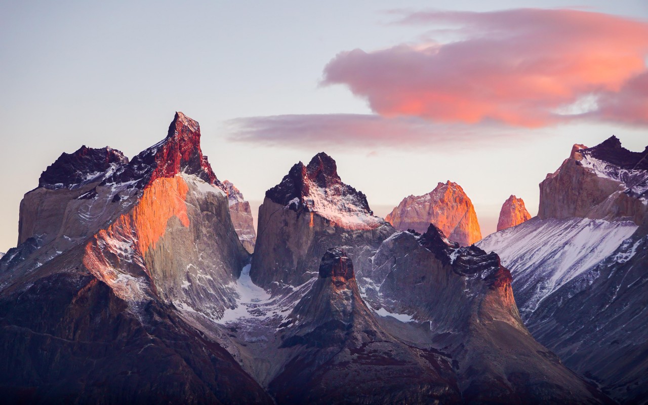 Download Chile Soaring Mountains Landscape Wallpaper in 1280x800 Resolution