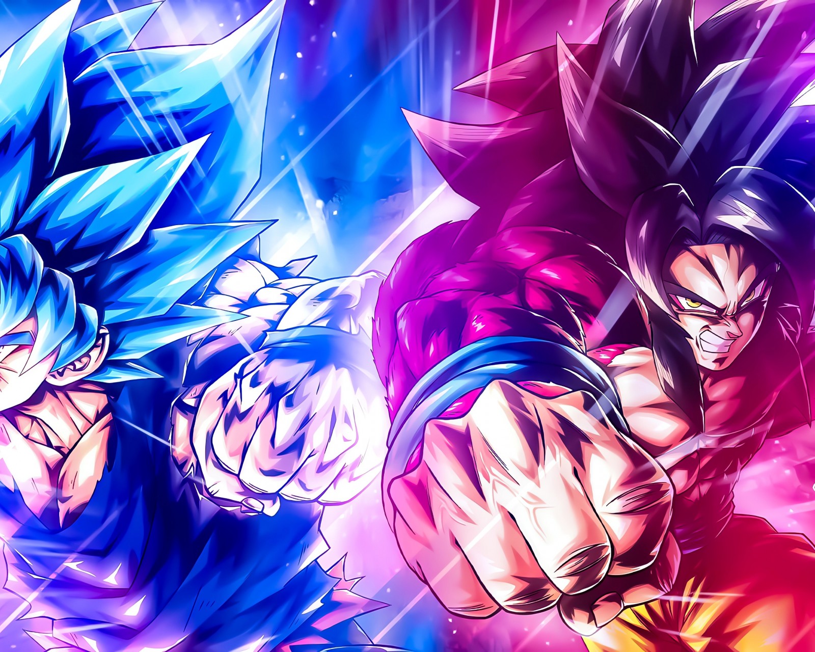 Download Super Saiyan Blue 4 Son Goku Wallpaper in 1600x1280 Resolution
