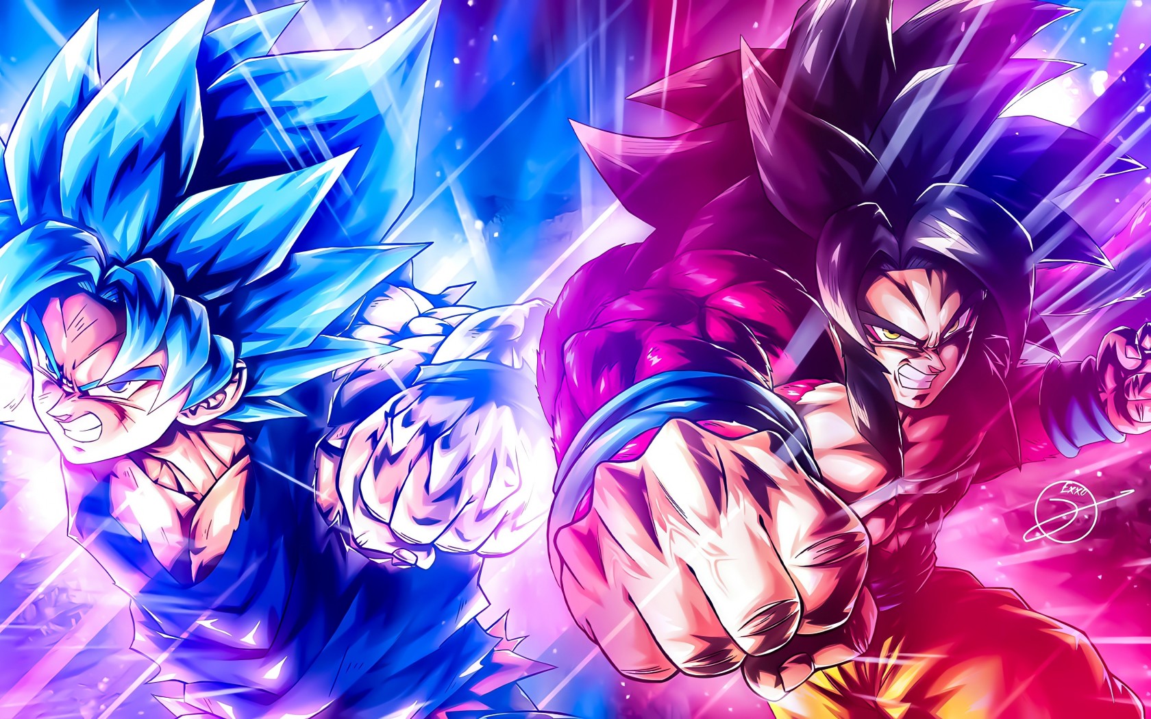 Download Super Saiyan Blue 4 Son Goku Wallpaper in 1680x1050 Resolution