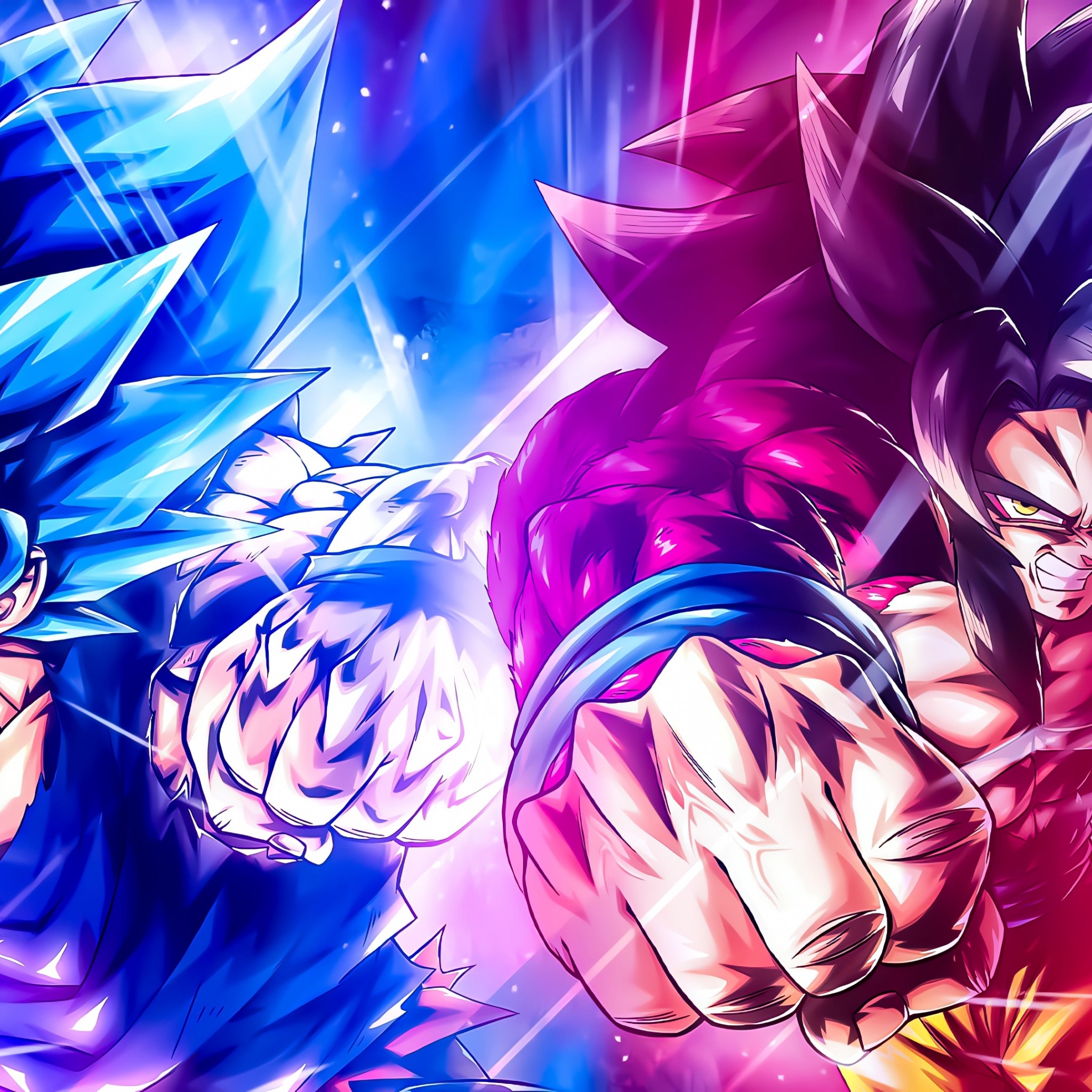 Download Super Saiyan Blue 4 Son Goku Wallpaper in 2048x2048 Resolution
