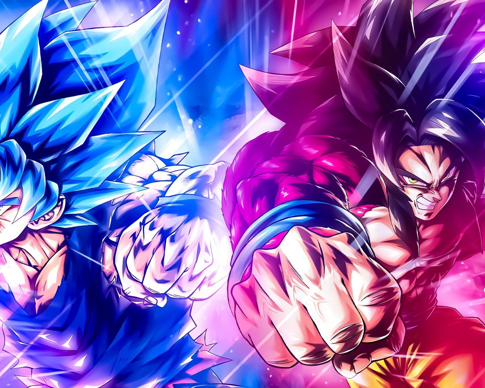 Download Super Saiyan Blue 4 Son Goku Wallpaper in 960x768 Resolution