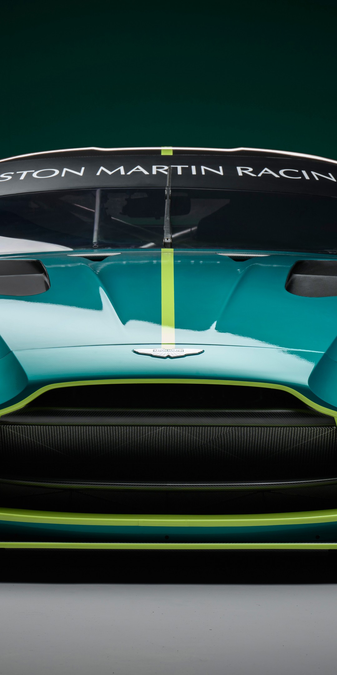 Download Aston Martin Vantage GT3 Front Wallpaper in 1080x2160 Resolution