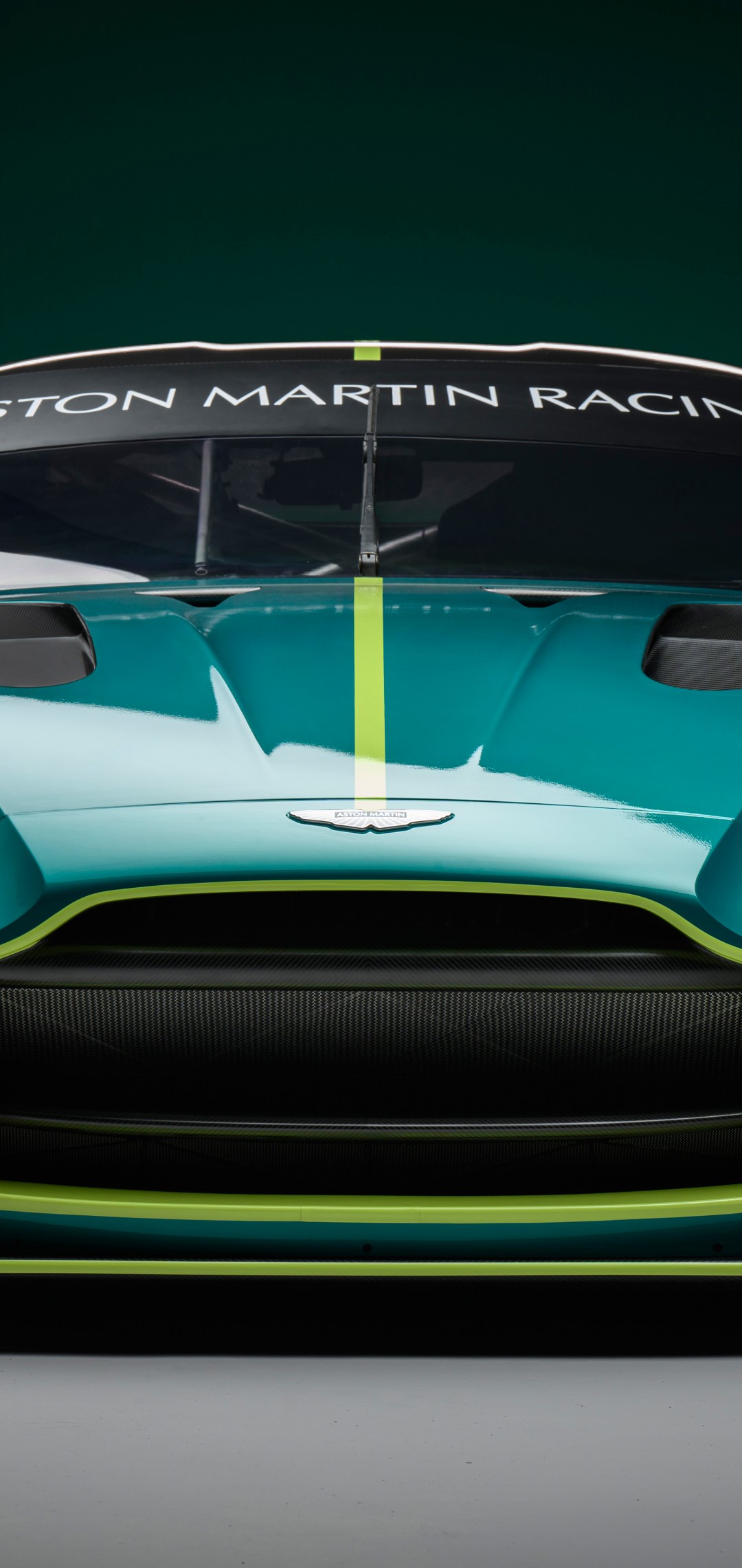 Download Aston Martin Vantage GT3 Front Wallpaper in 1080x2280 Resolution
