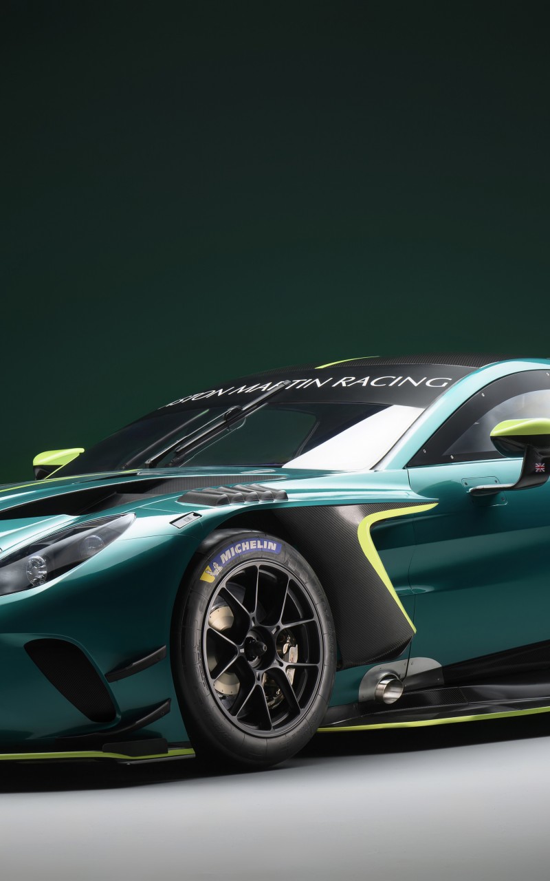Download Aston Martin Vantage GT3 Racing Wallpaper in 800x1280 Resolution