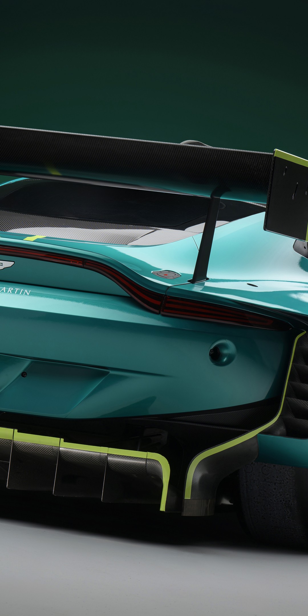 Download Aston Martin Vantage GT3 Rear Wallpaper in 1080x2160 Resolution