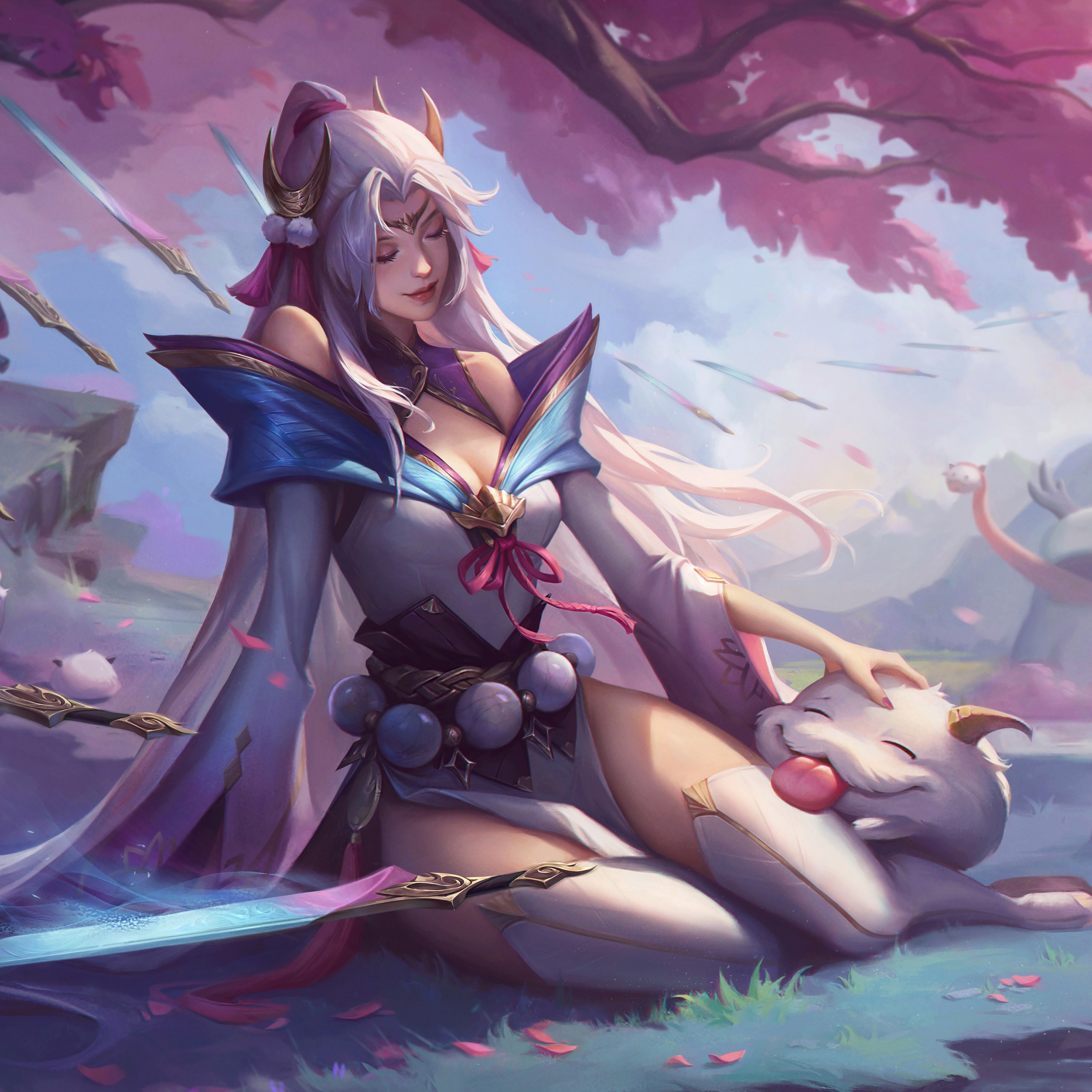 Download Spirit Blossom League Of Legends Wallpaper in 2560x2560 Resolution