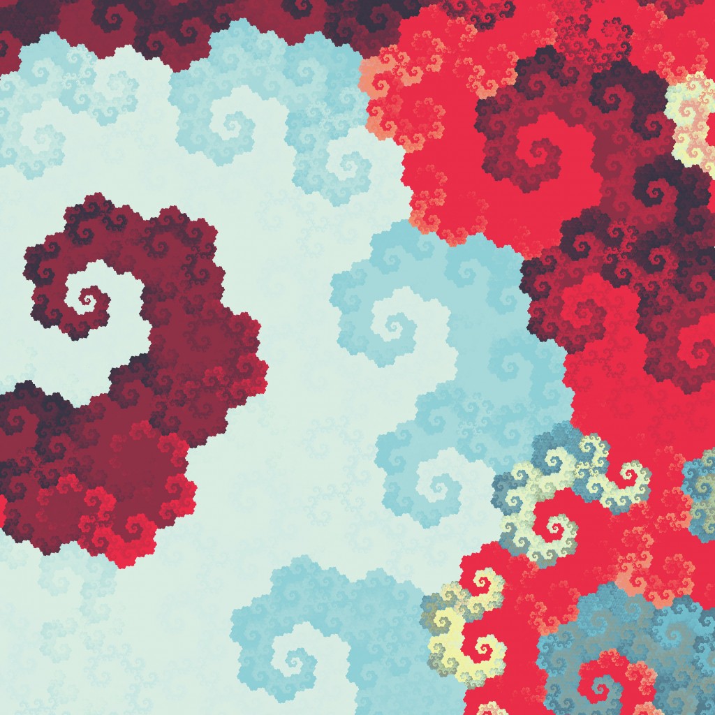 Download Abstract Pattern Red White Colors Wallpaper in 1024x1024 Resolution