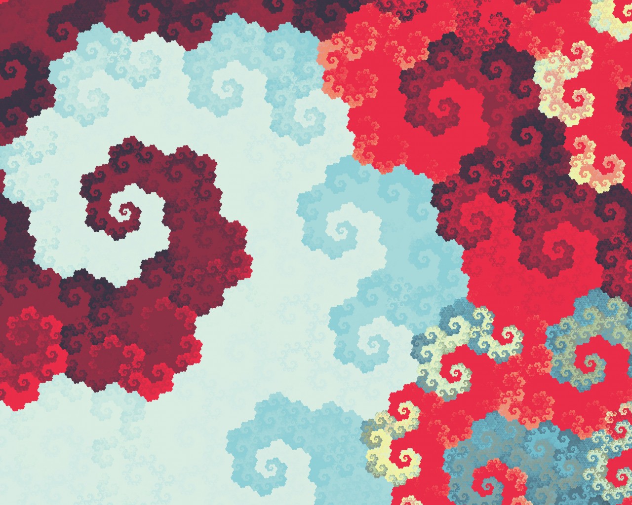 Download Abstract Pattern Red White Colors Wallpaper in 1280x1024 Resolution