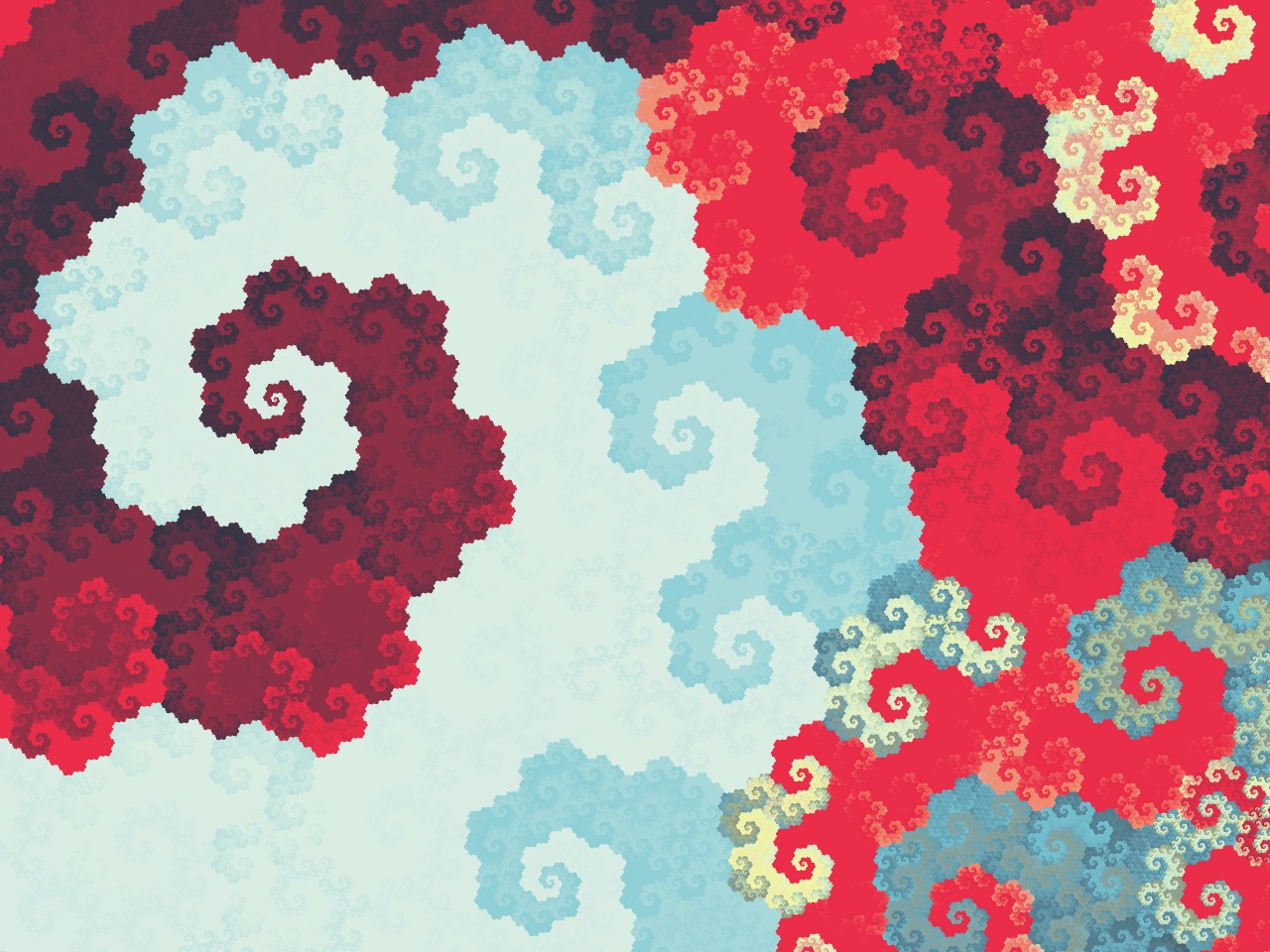 Download Abstract Pattern Red White Colors Wallpaper in 1280x960 Resolution