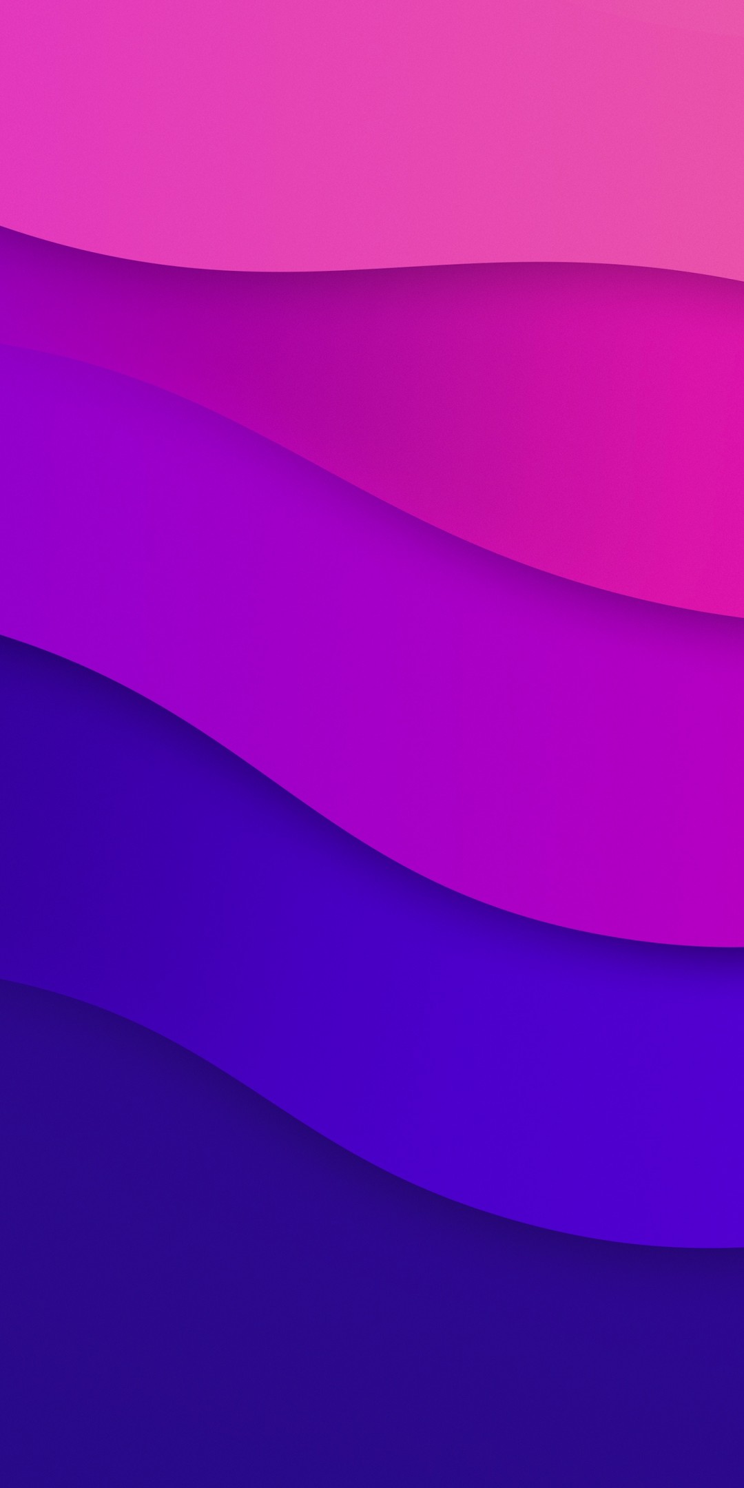 Download Abstract Color Waves Blue Purple Wallpaper in 1080x2160 Resolution