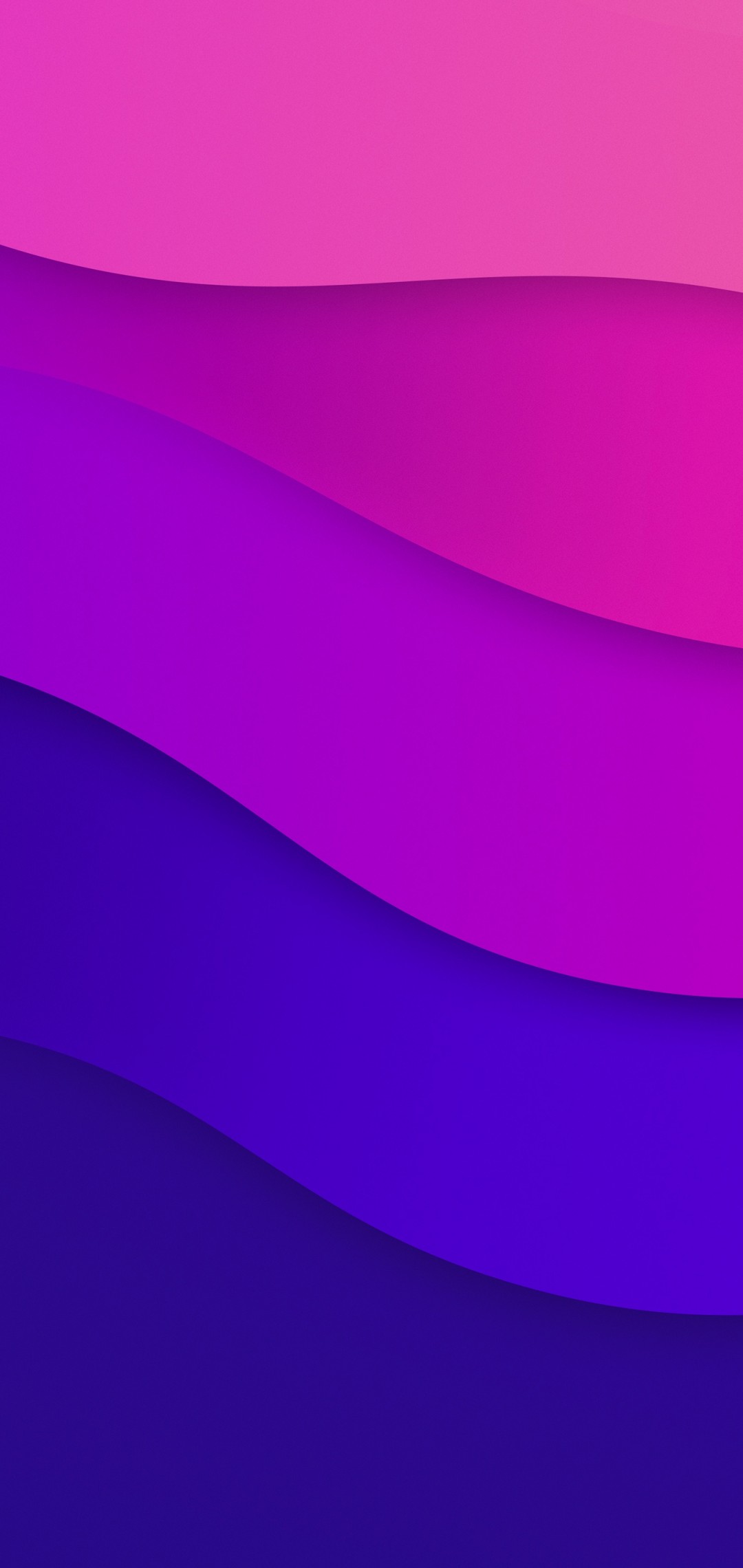 Download Abstract Color Waves Blue Purple Wallpaper in 1080x2280 Resolution