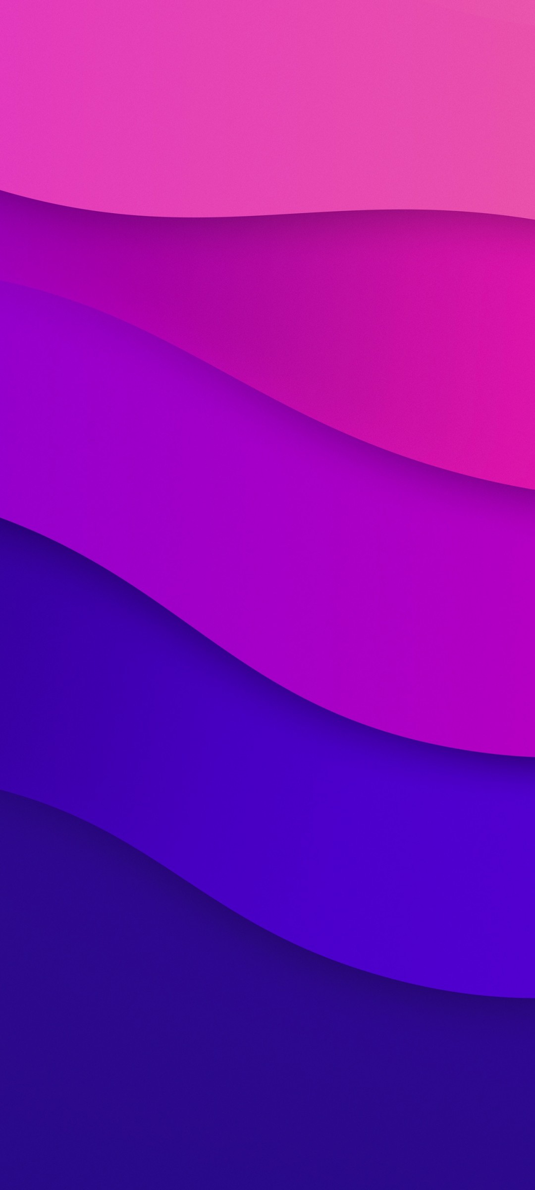 Download Abstract Color Waves Blue Purple Wallpaper in 1080x2400 Resolution