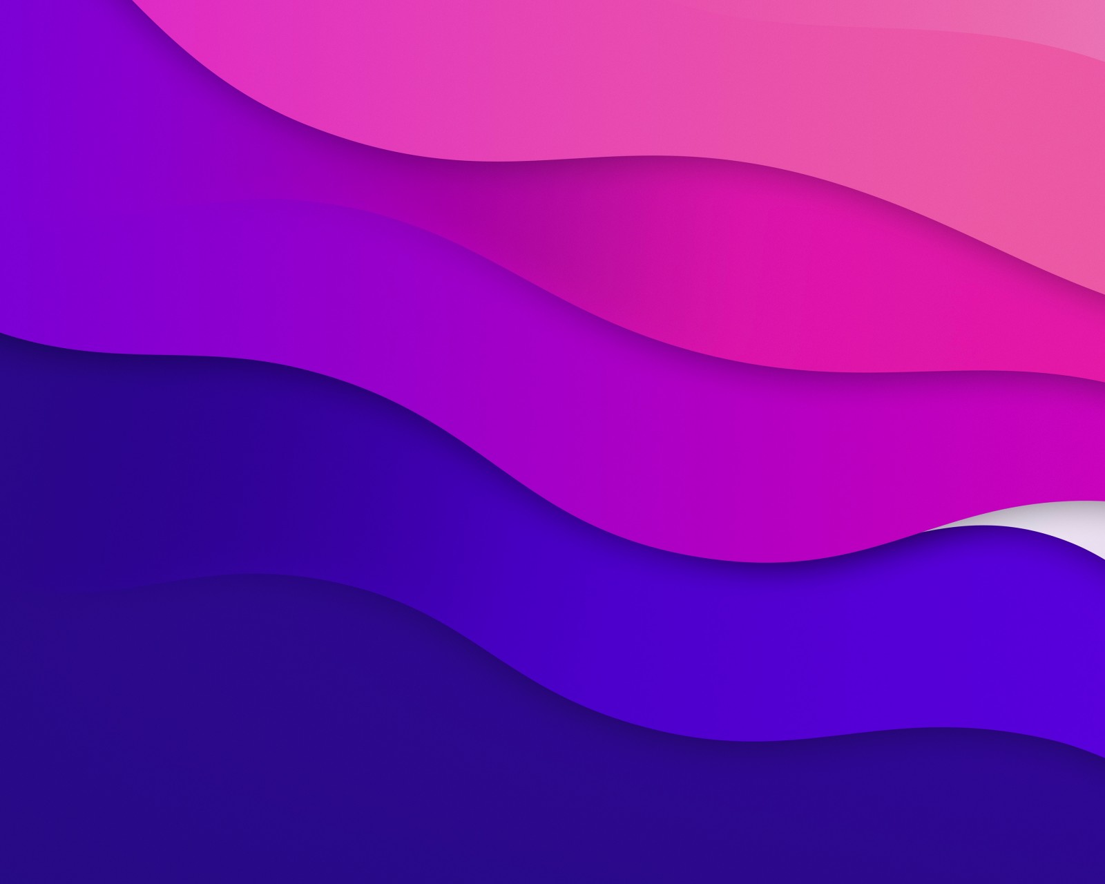 Download Abstract Color Waves Blue Purple Wallpaper in 1600x1280 Resolution
