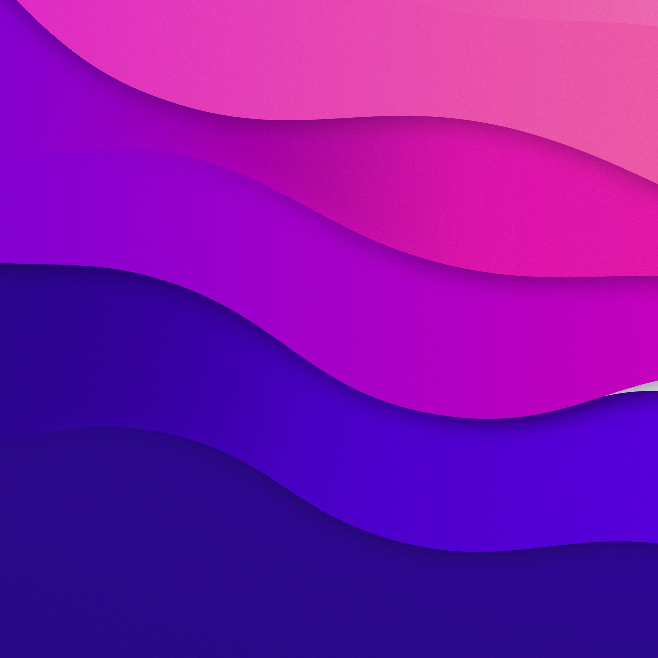 Download Abstract Color Waves Blue Purple Wallpaper in 2560x2560 Resolution