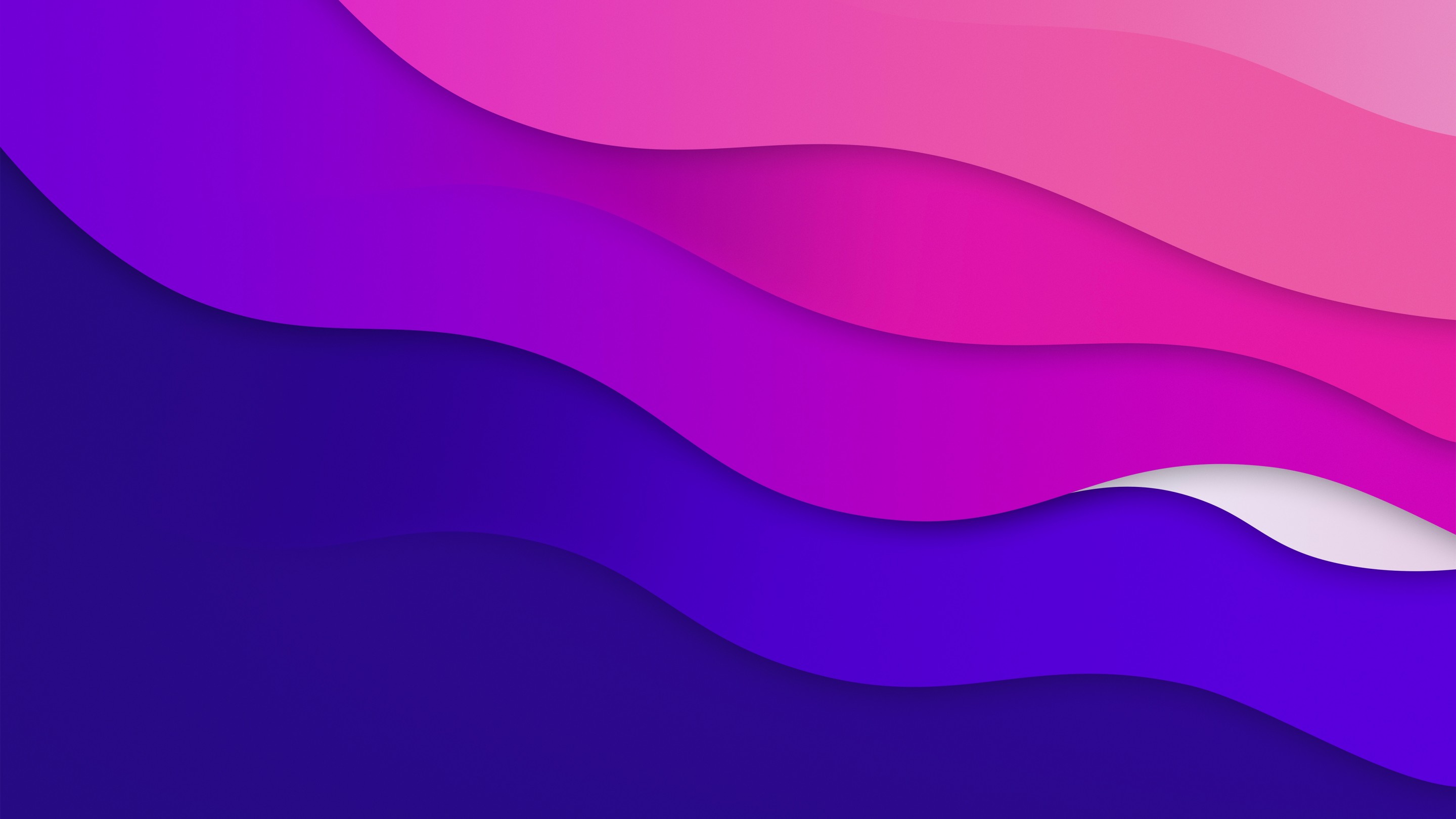 Download Abstract Color Waves Blue Purple Wallpaper in 2880x1620 Resolution
