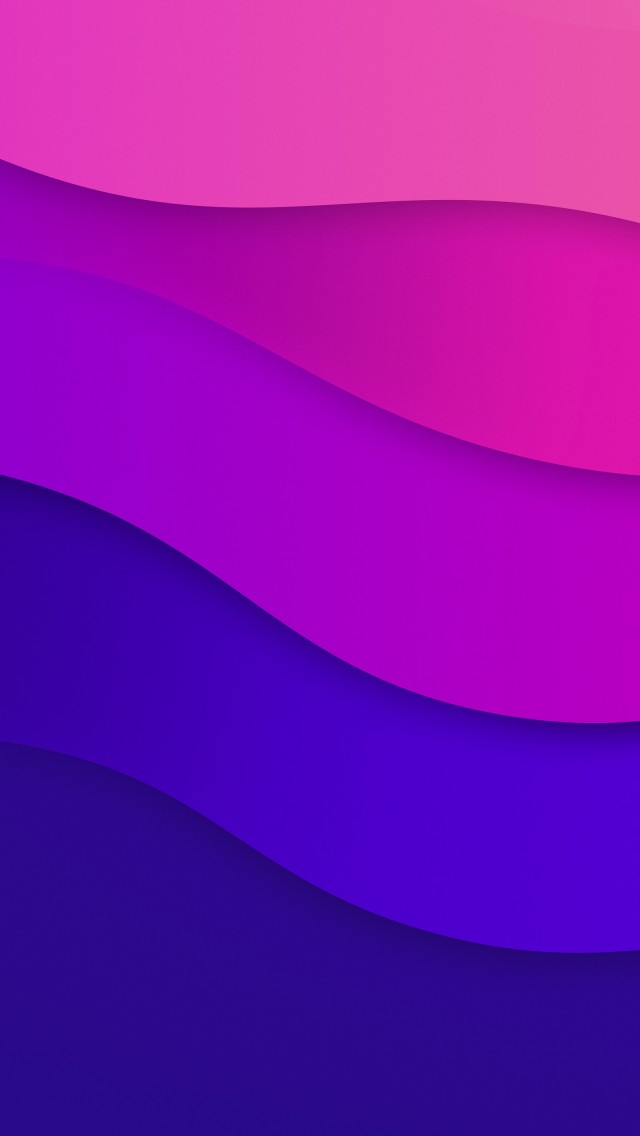 Download Abstract Color Waves Blue Purple Wallpaper in 640x1136 Resolution