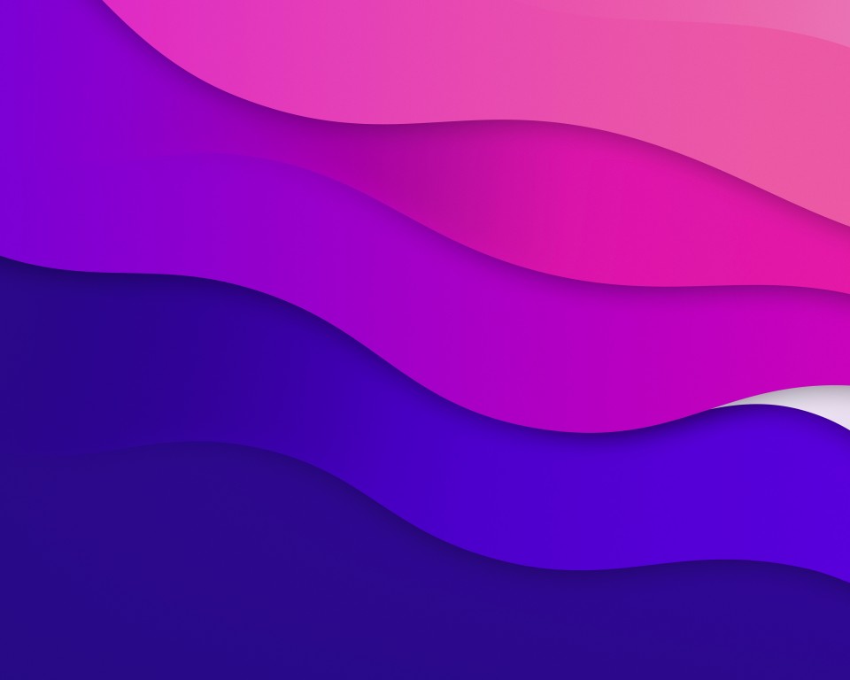 Download Abstract Color Waves Blue Purple Wallpaper in 960x768 Resolution