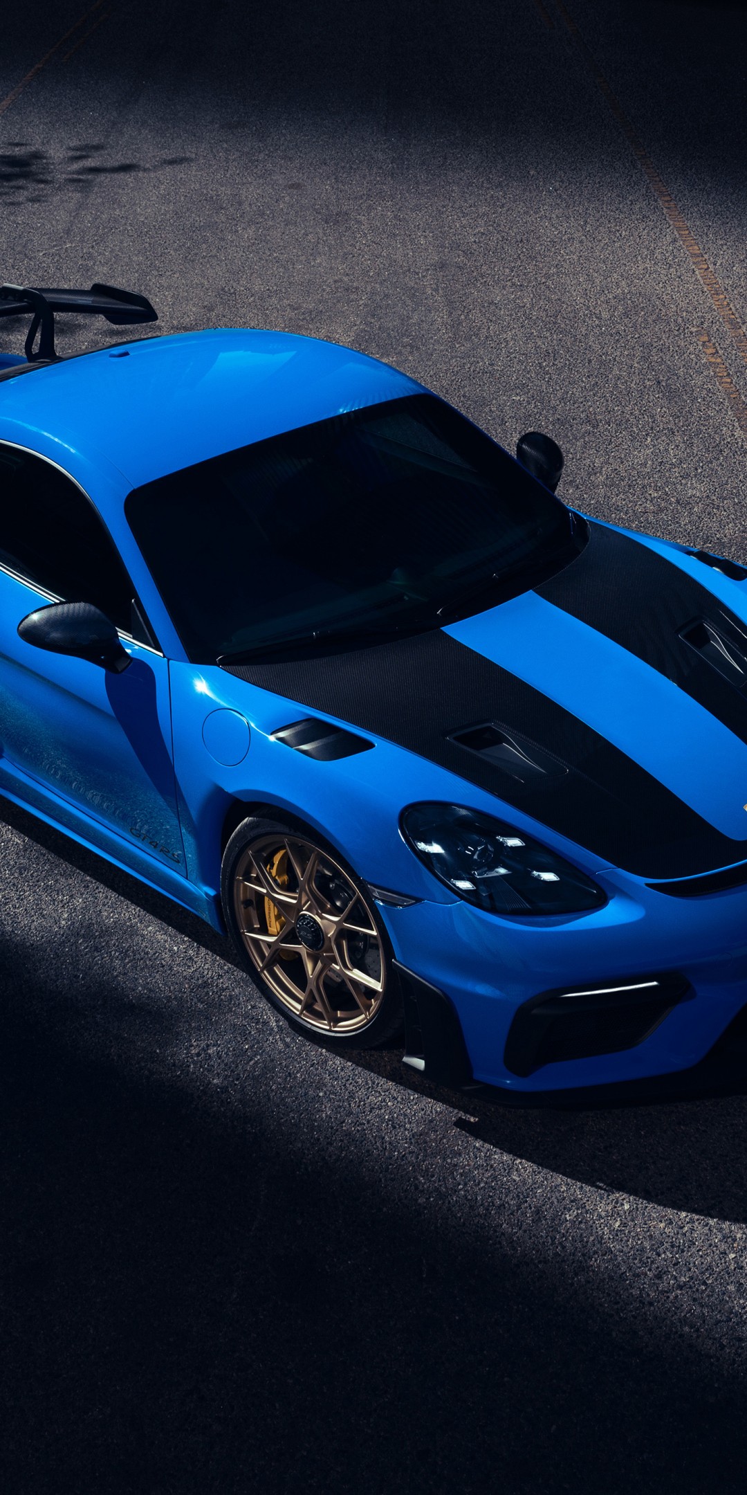 Download Blue Porsche 911 Sport Car Wallpaper in 1080x2160 Resolution