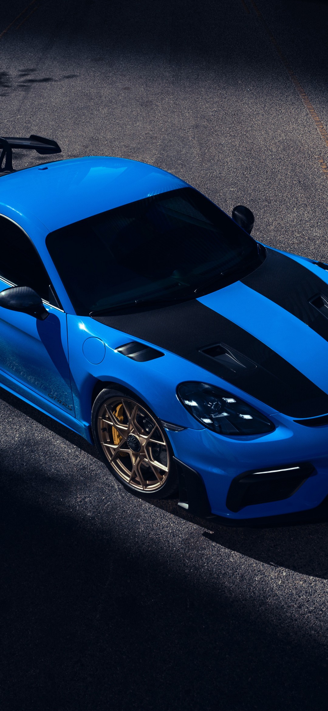 Download Blue Porsche 911 Sport Car Wallpaper in 1080x2340 Resolution