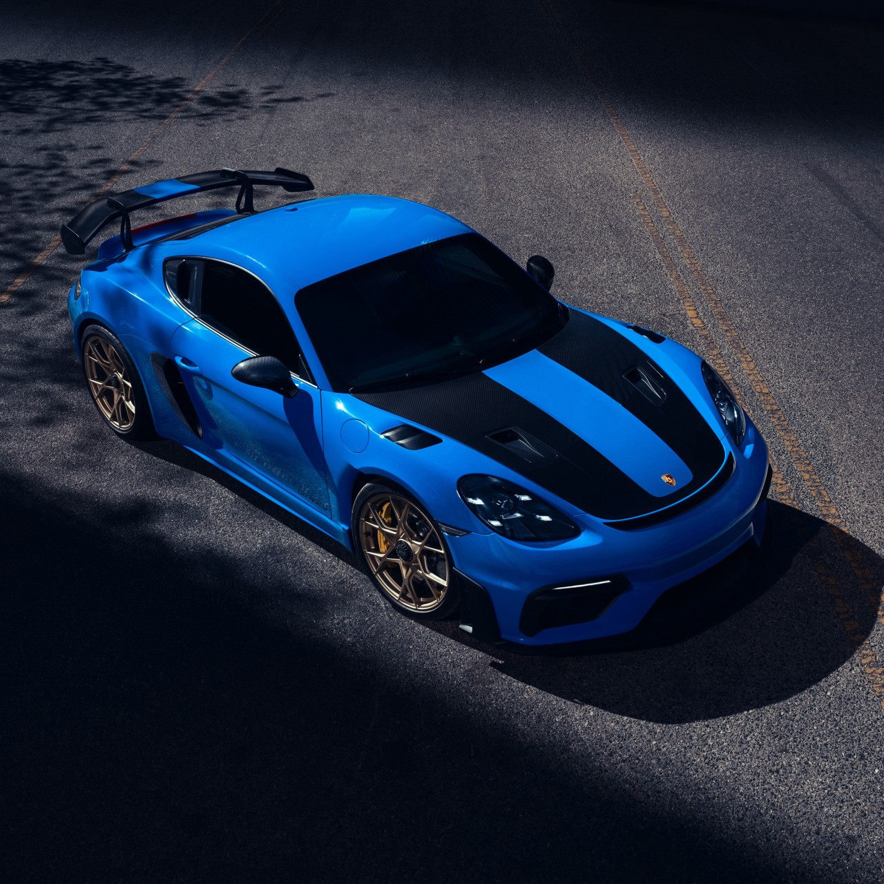 Download Blue Porsche 911 Sport Car Wallpaper in 1280x1280 Resolution